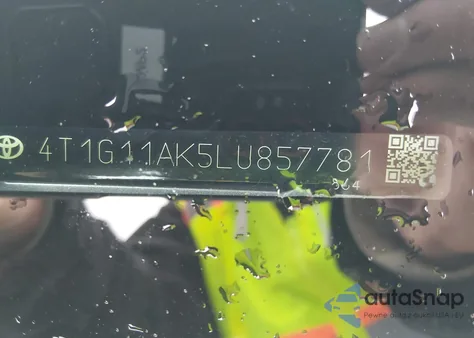 2020 Toyota Camry Se из США, поврежденный, VIN 4T1G11AK5LU857781